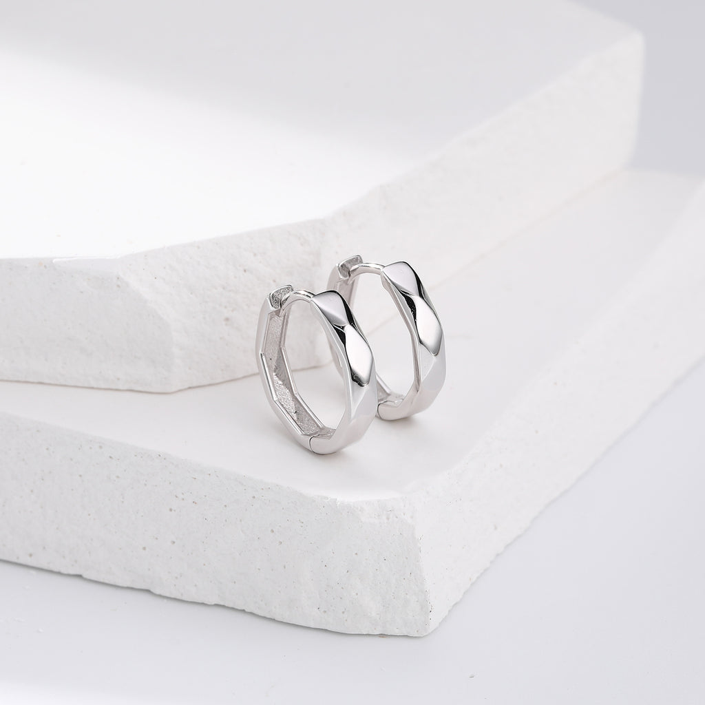 Damen geometrische Creolen mit modernem Design Shop Nory