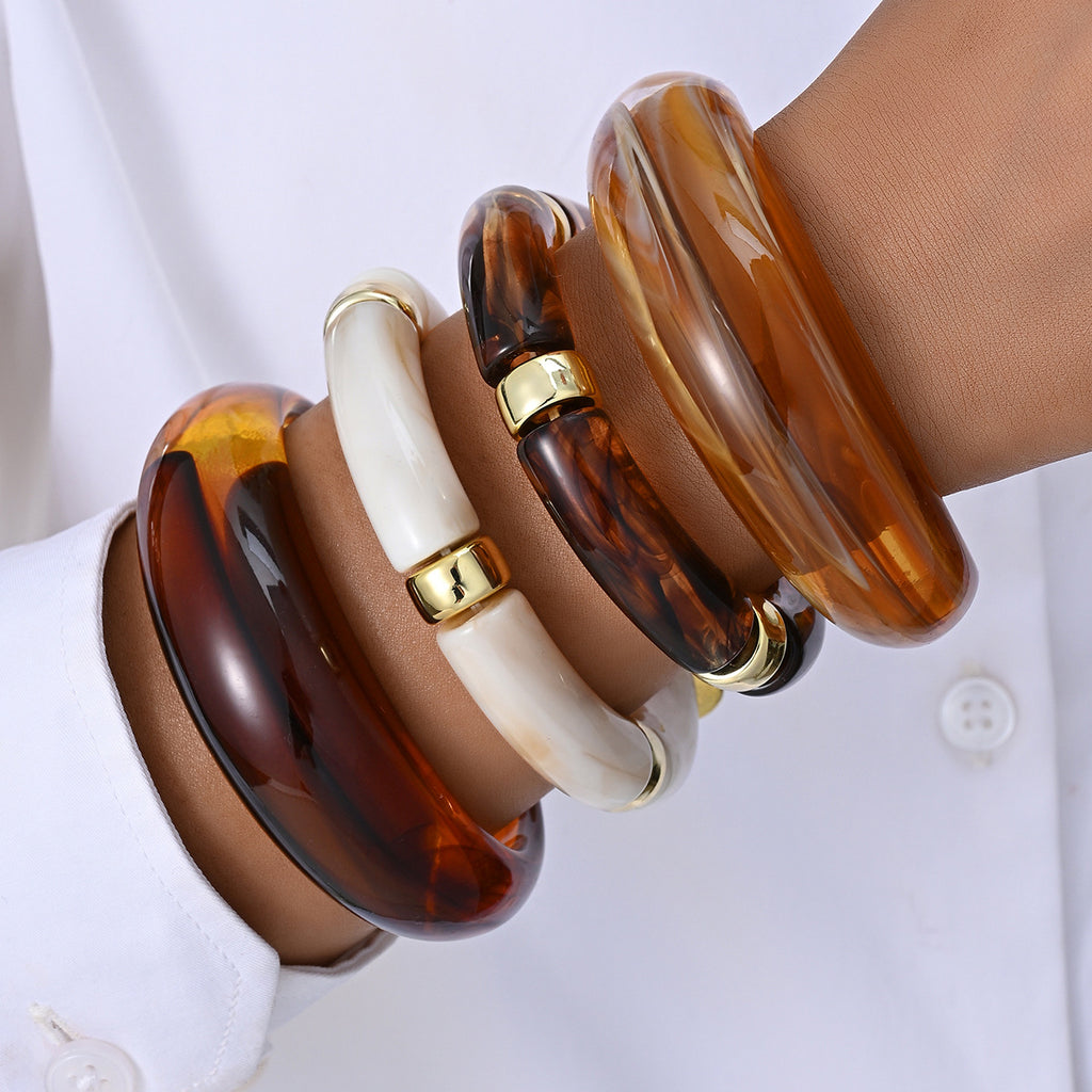 Damen Armreifen Set aus hochwertigem Acryl Shop Nory