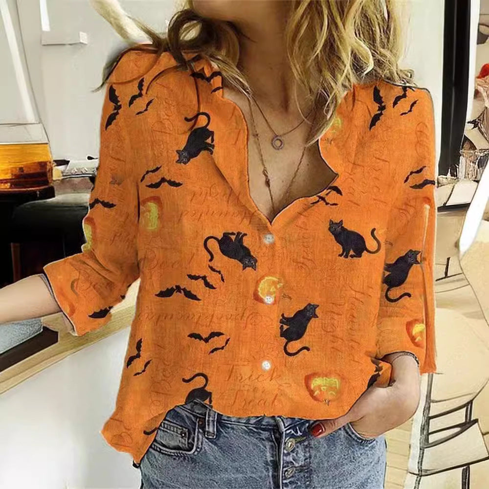 Damen Gemusterte Bluse Shop Nory