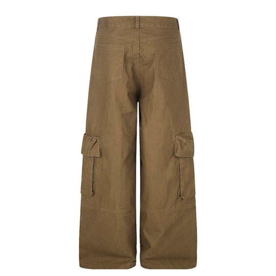 Damen weite Cargo‑Culotte‑Hose mit Graffiti‑Print und großen Klappentaschen Shop Nory