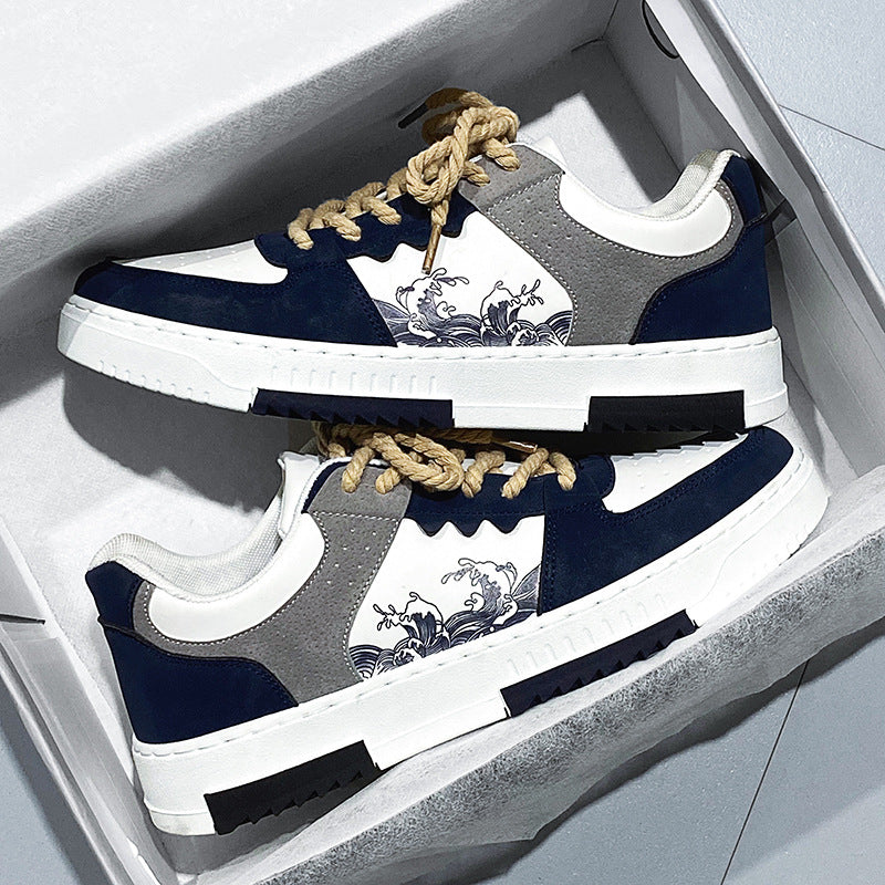 Herren modische Sneaker mit einzigartigem Design und rutschfester Sohle