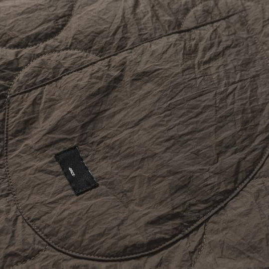 Unisex Wattierter Oversize-Anorak-Pullover mit halber Druckknopfleiste, Raglanärmeln und Tunnelzugsaum Shop Nory