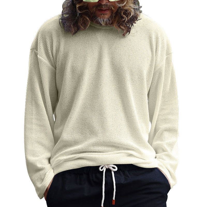 Herren Lässiges Langarmshirt aus atmungsaktivem Strukturstoff