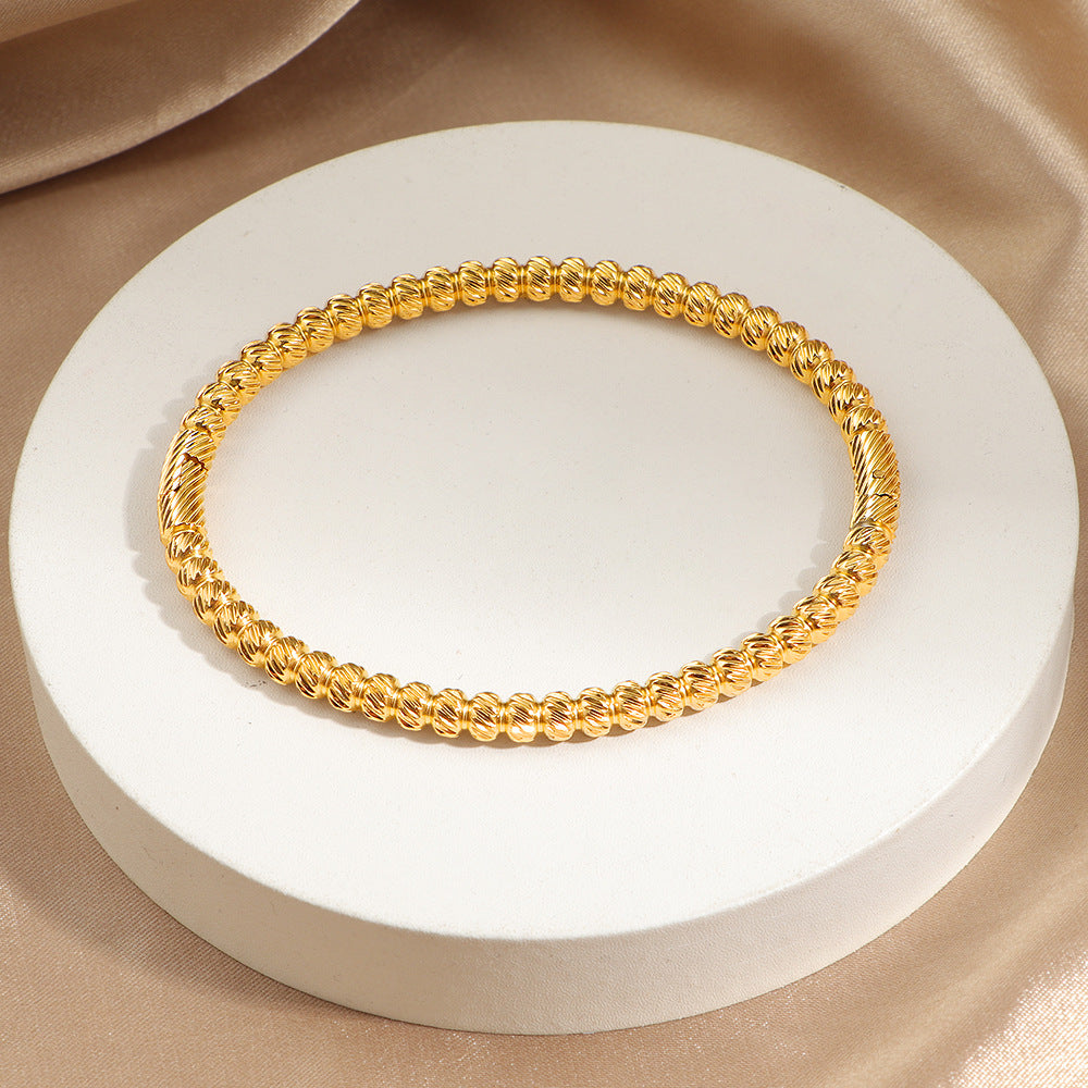 Frauen Elegante Goldplattierte Funkelnde Armband Shop Nory