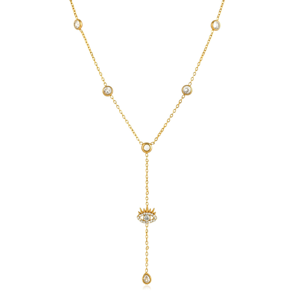 Damen Halskette mit feinen Zirkonia-Motiven und hypoallergenen Eigenschaften Shop Nory
