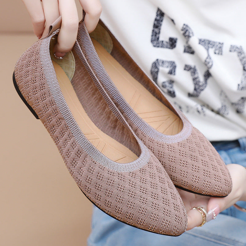 Damen Bequeme Strickschuhe