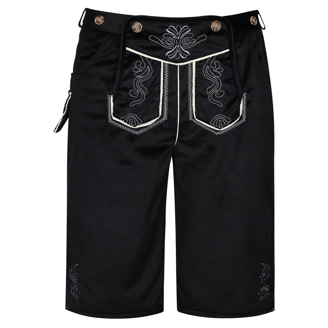 Herren nan kurze Trachtenhose mit besticktem Hosenlatz und Komfortbund Shop Nory