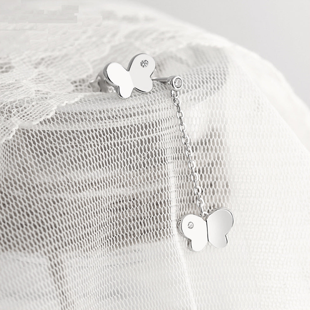 Damen Halskette mit elegantem Schmetterlingsdesign und funkelndem Zirkonia Shop Nory