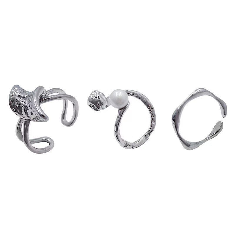 Damen Offener Ring mit kunstvollem, skulpturalem Design Shop Nory