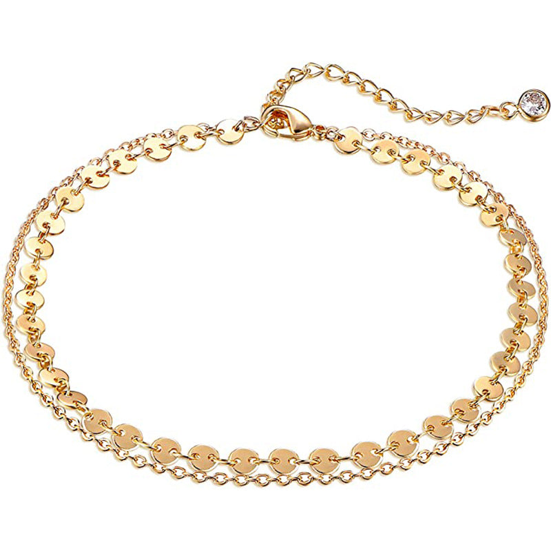 Damen modische Kette mit Münzanhängern Shop Nory