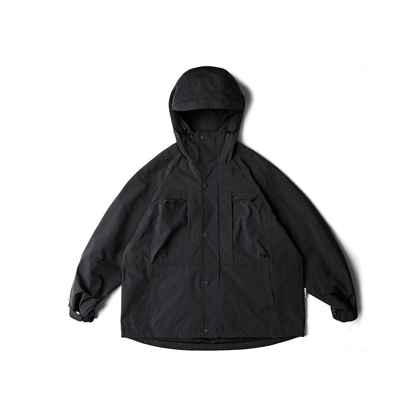 Unisex Wasserabweisende Oversize-Parka-Jacke mit Kapuze und Multifunktions-Taschen Shop Nory