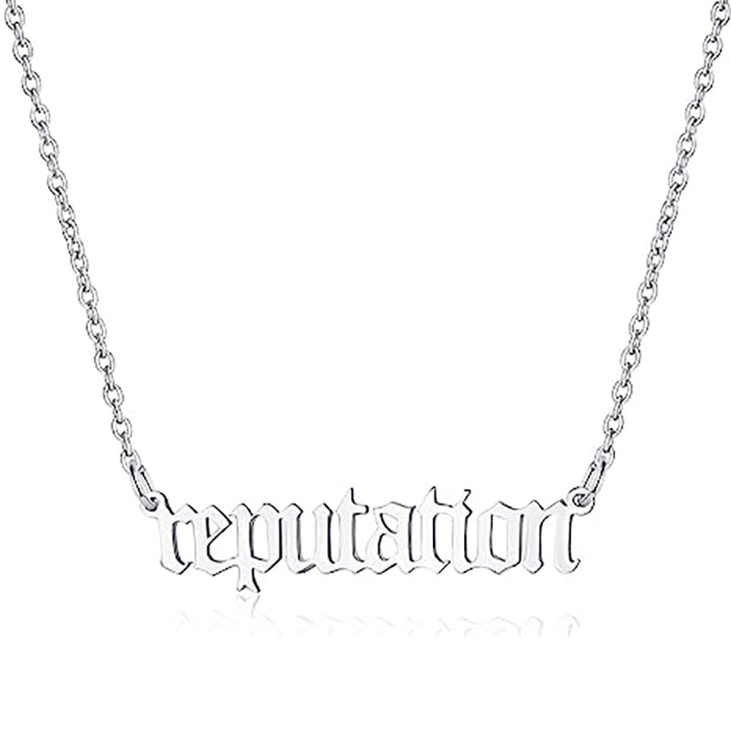Damen Kette mit individuellem Schriftzug aus hochwertigem Edelstahl Shop Nory