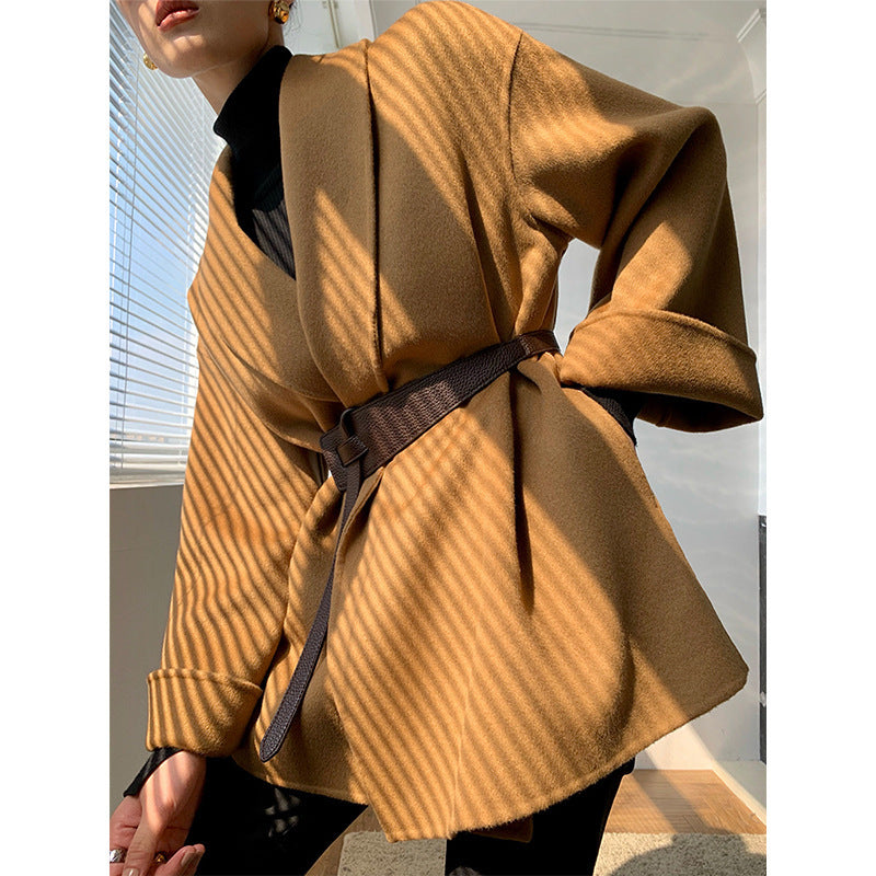 Damen Wickeljacke mit Taillengürtel Shop Nory