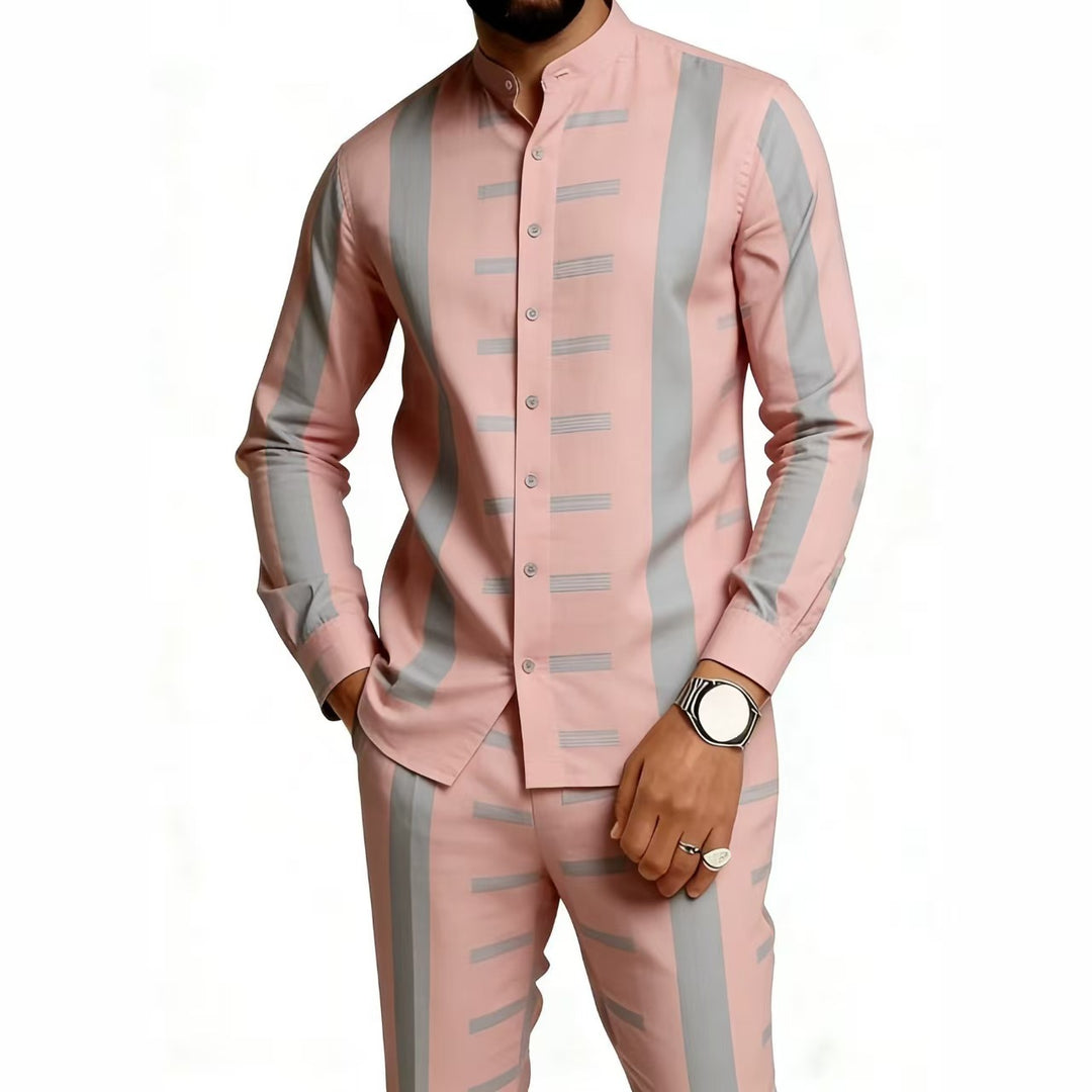 Herren Elegantes Langarmhemd mit einzigartigem Strukturmuster Shop Nory