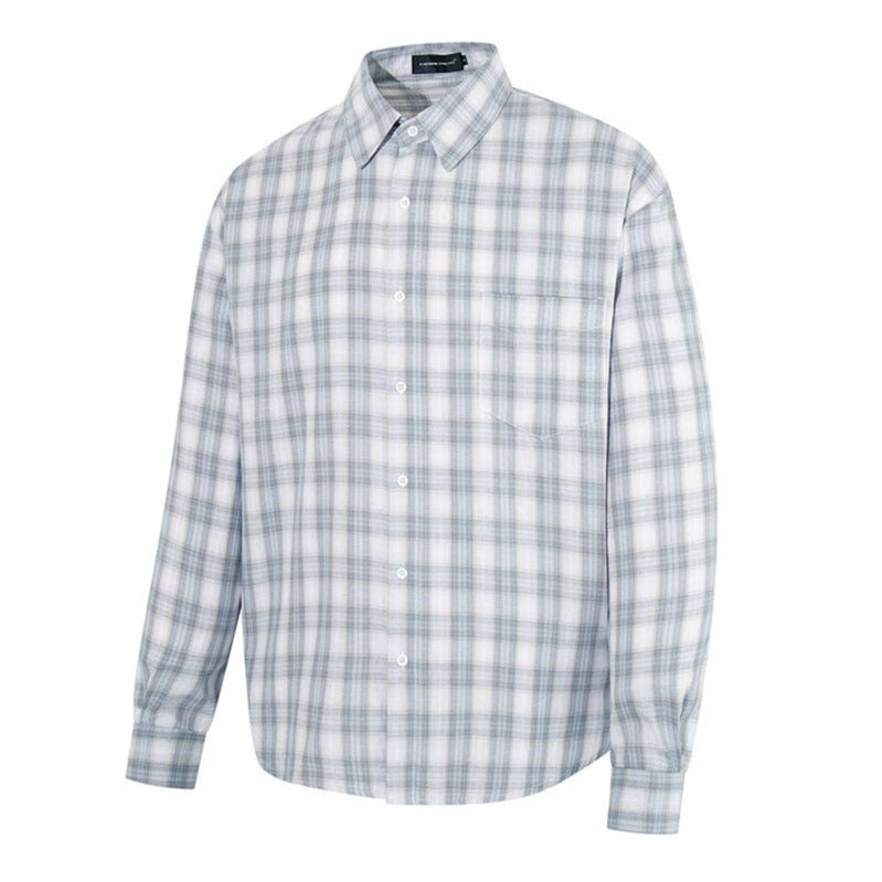 Herren Legeres Oversize-Hemd mit Karomuster, klassischem Hemdkragen und Brusttasche Shop Nory