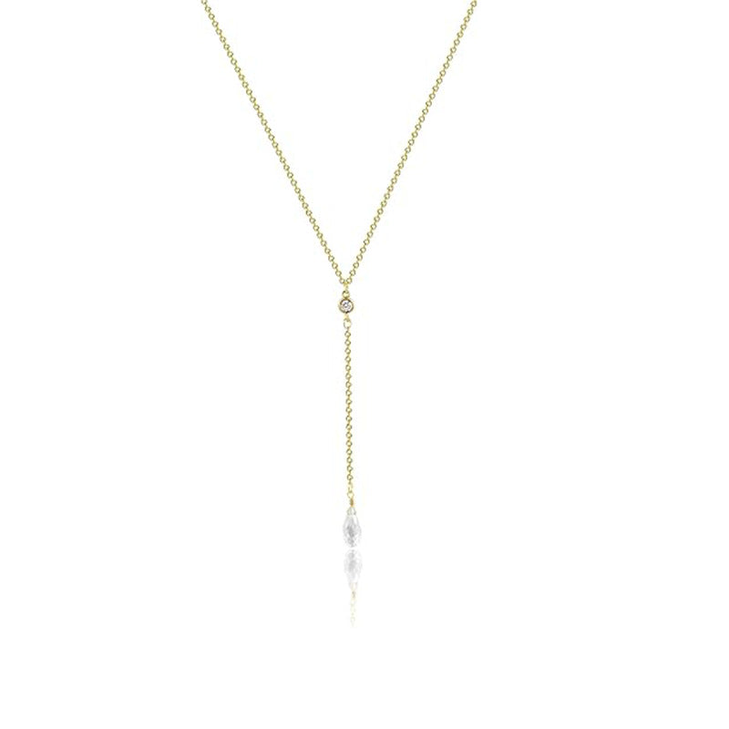 Damen Y-Halskette mit funkelnden Zirkonia-Elementen Shop Nory