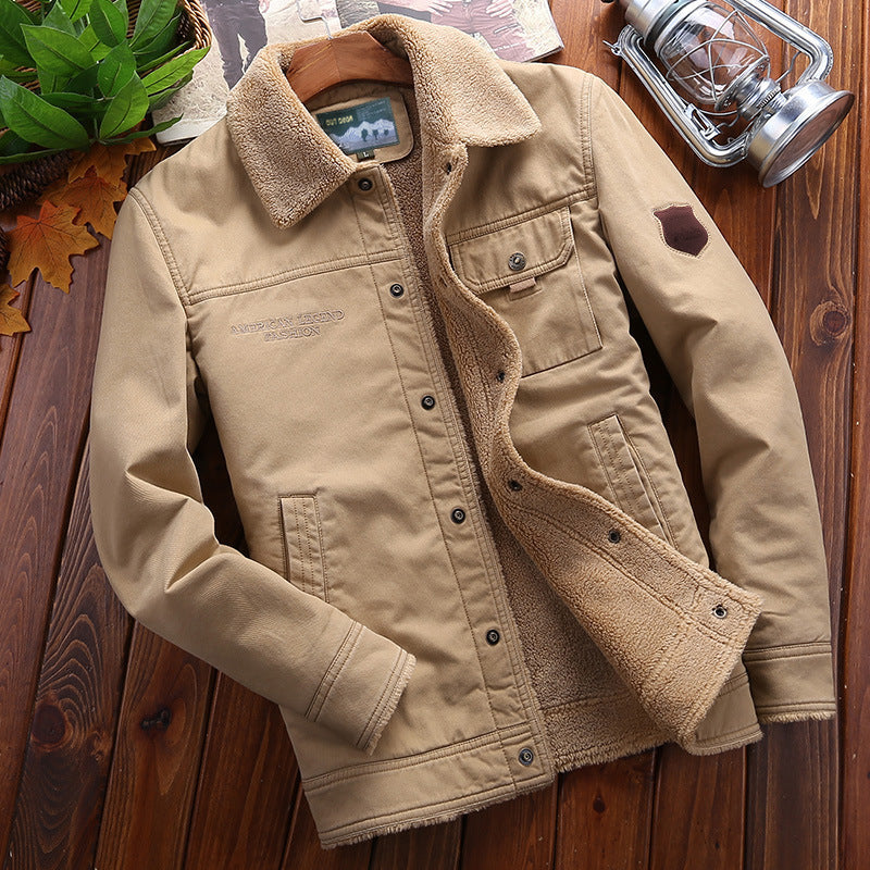 Herren Winterjacke mit Teddyfutter und praktischen Taschen Shop Nory