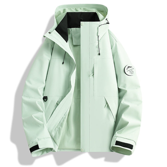 Herren Wasser- und Winddichte Softshell-Outdoorjacke mit verstellbarer Kapuze Shop Nory
