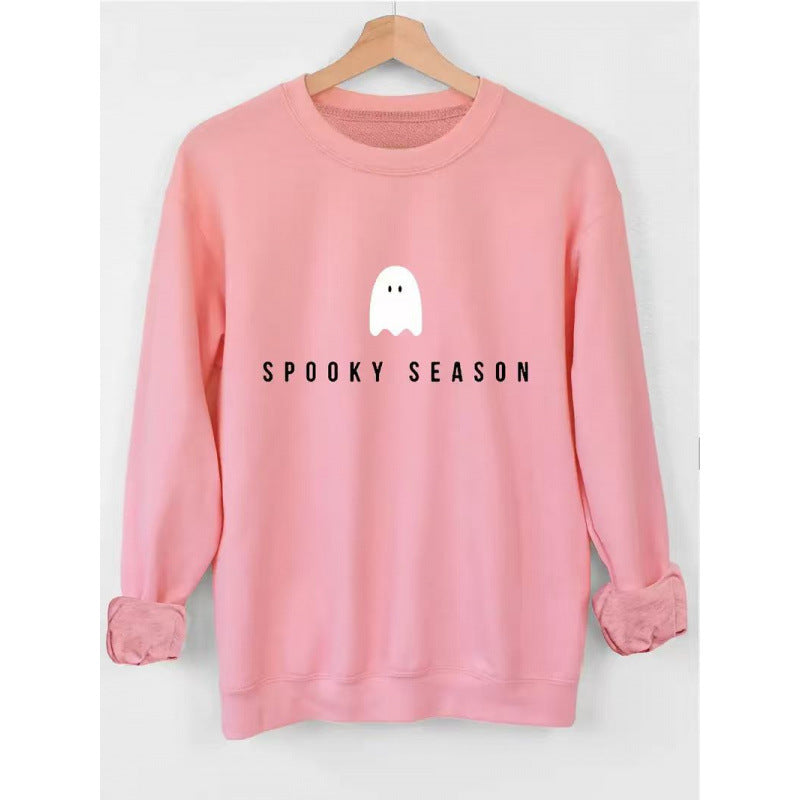 Unisex lässiges Halloween Sweatshirt mit Gespenst-Print und Oversize-Schnitt Shop Nory