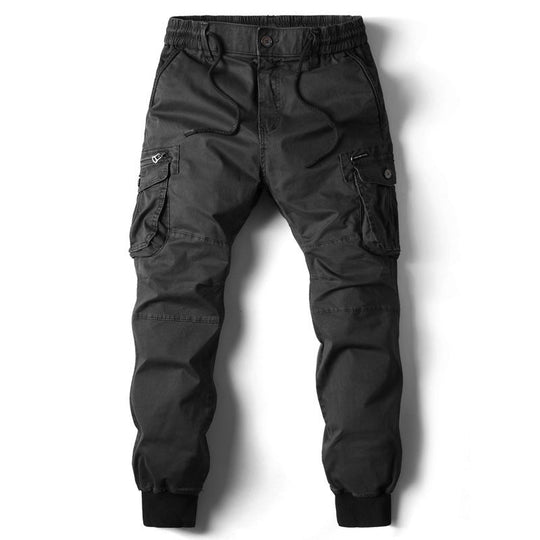 Herren Cargo-Jogginghose mit verstellbarem Bund und praktischen Taschen