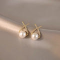 Damen Perlenohrringe mit funkelndem Zirkonia-Design Shop Nory
