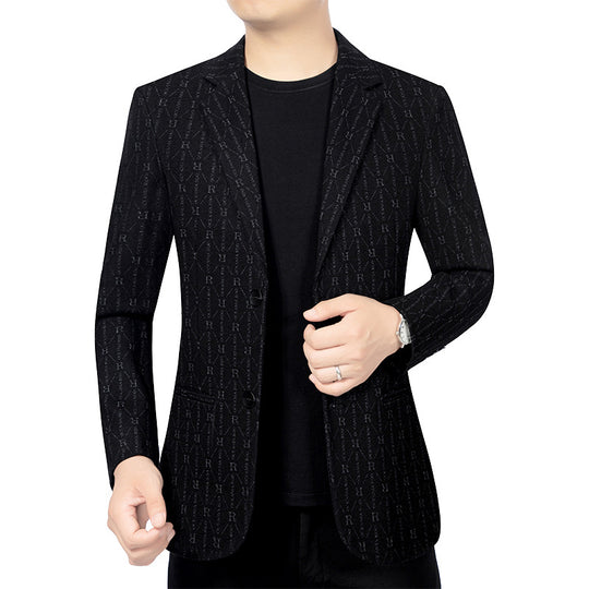 Herren Modernes Einreihiges City-Blazer mit aufgesetzten Taschen und leichter Halbfütterung Shop Nory