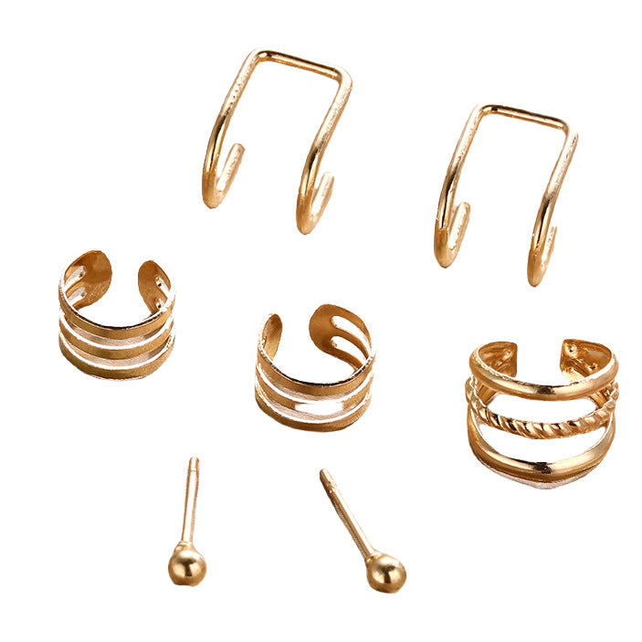 Damen Ohrstecker Set mit modernem Design und vielfältigen Texturen Shop Nory