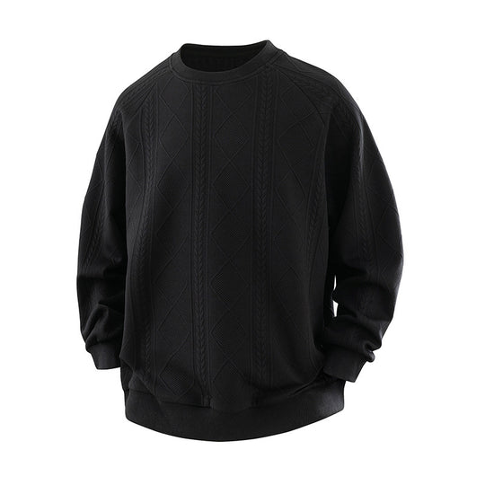 Damen Eleganter Texturiertes Sweatshirt