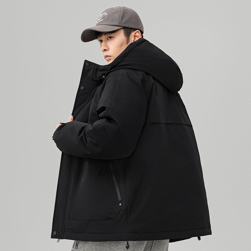 Herren Technische Winterjacke mit verstellbarem Kapuzenkragen Shop Nory