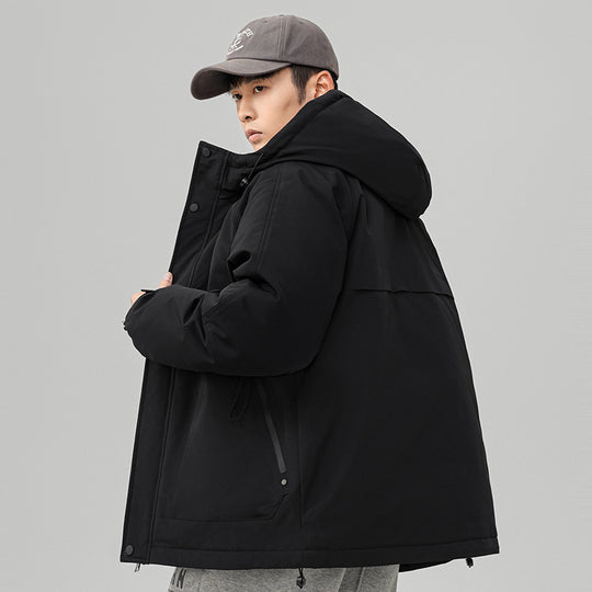 Herren Technische Winterjacke mit verstellbarem Kapuzenkragen Shop Nory
