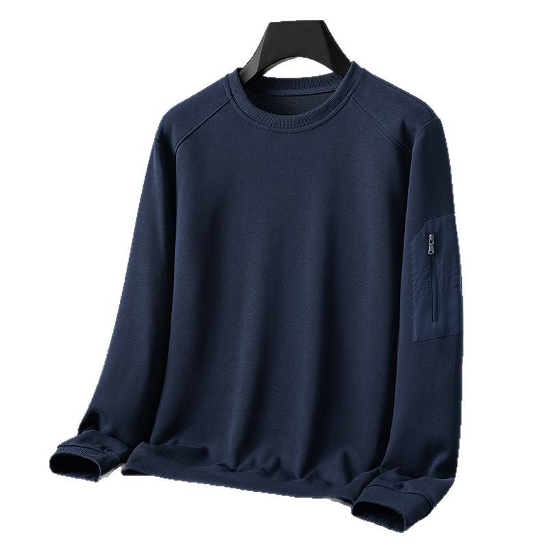 Herren Rundhals‑Sweatshirt mit Reißverschluss‑Ärmeltasche und funktionaler Jersey‑Qualität Shop Nory