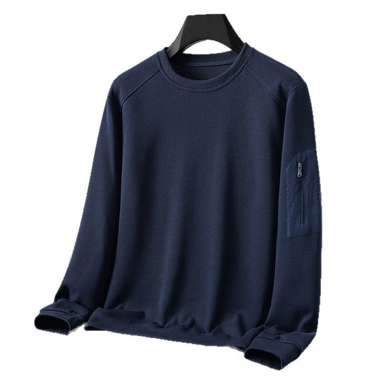 Herren Rundhals‑Sweatshirt mit Reißverschluss‑Ärmeltasche und funktionaler Jersey‑Qualität Shop Nory