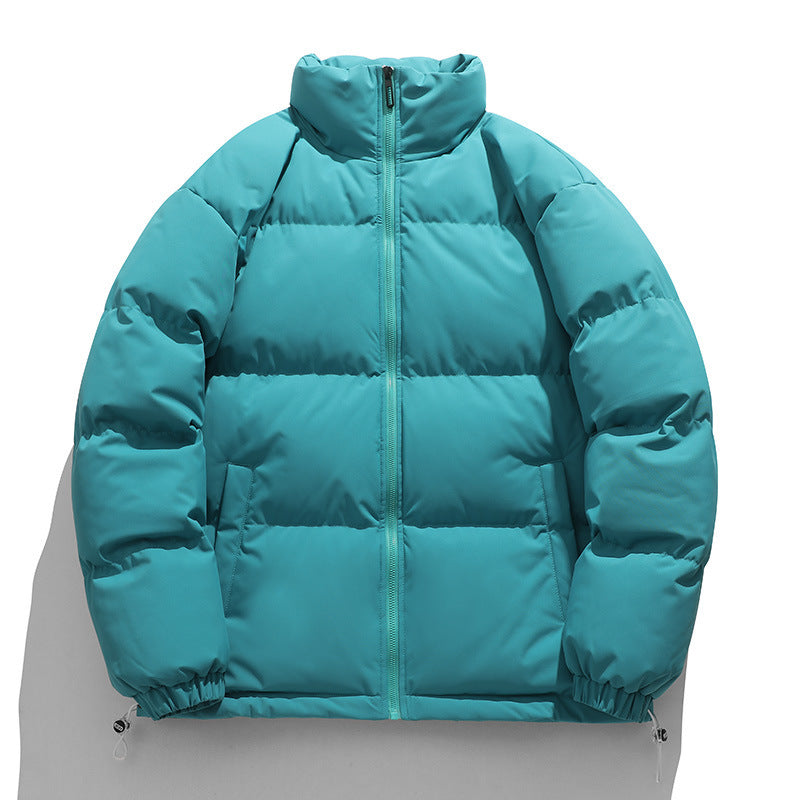 Unisex Wattierte Stepp-Übergangsjacke mit hohem Kragen und verstellbarem Saum Shop Nory