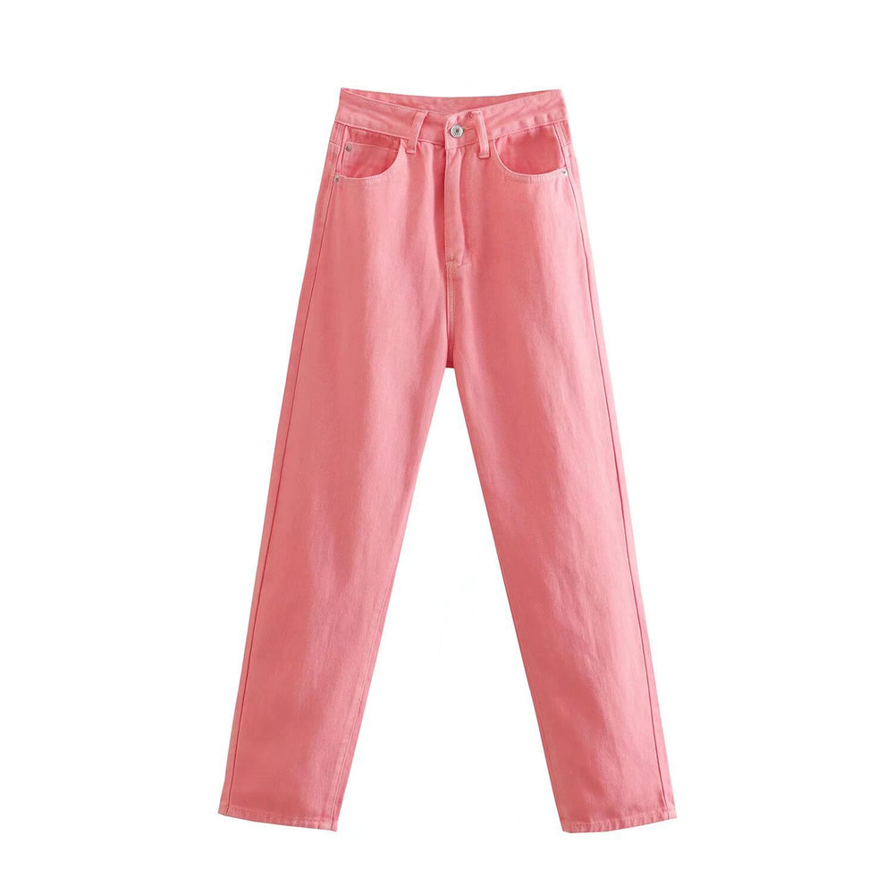 Damen Hochtaillierte Denim-Jeans mit konisch zulaufendem Bein Shop Nory