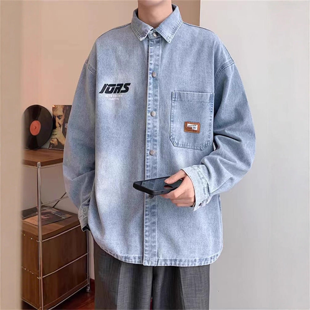 Herren Lässige Denim-Jacke Shop Nory