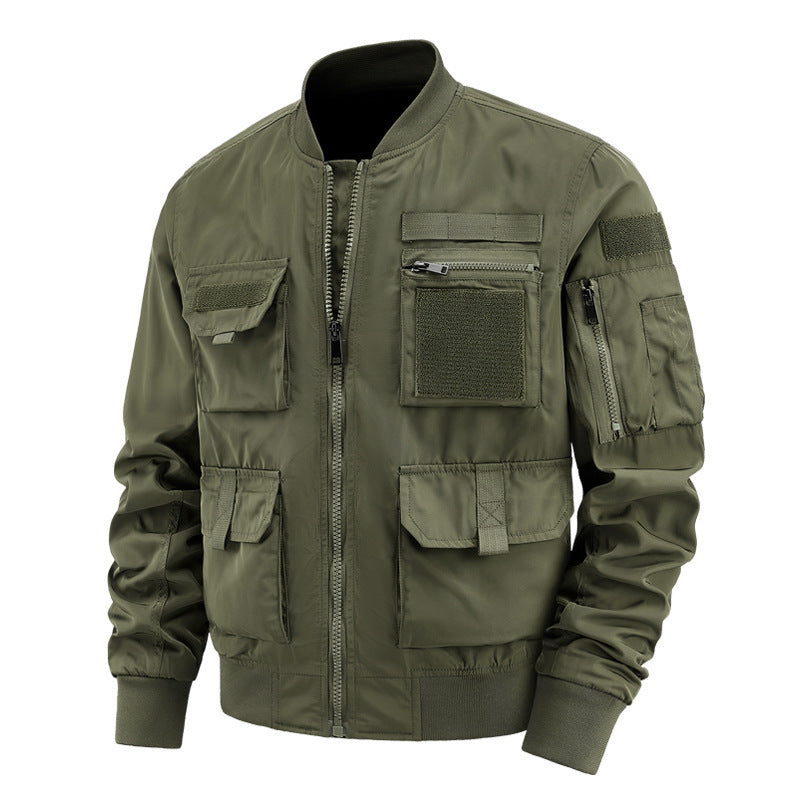 Herren taktische Bomberjacke mit Multi-Taschen und robustem Reißverschluss Shop Nory