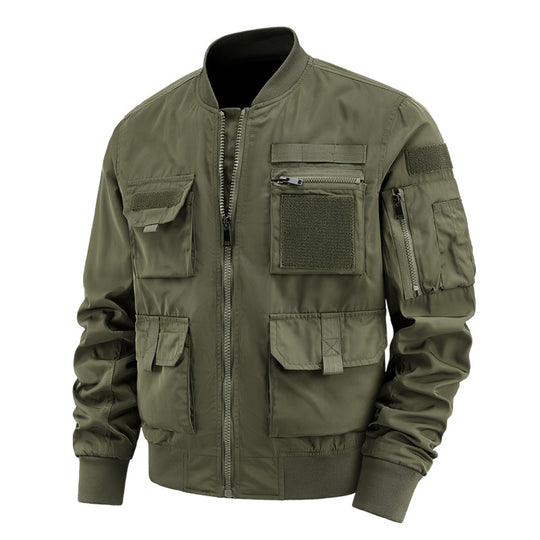 Herren taktische Bomberjacke mit Multi-Taschen und robustem Reißverschluss Shop Nory