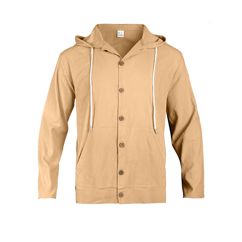 Herren Leichte Kapuzenjacke mit praktischen Taschen Shop Nory