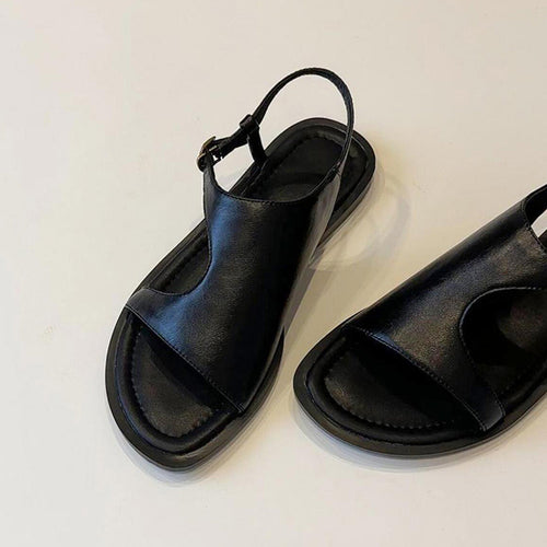 Damen Lederelastische Sandalen