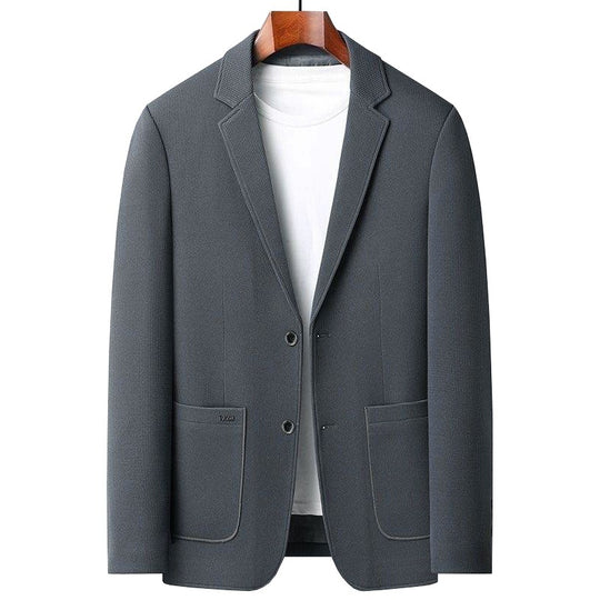 Herren Casual-Sakko mit unstrukturierter Silhouette, Waffelstruktur und aufgesetzten Taschen Shop Nory