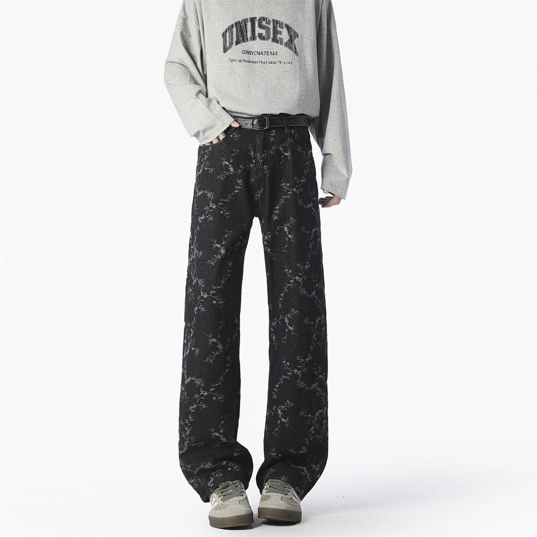 Herren Weite Jeans mit einzigartigem Muster und hohem Tragekomfort