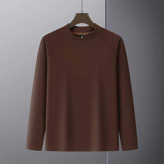 Herren Premium-Mockneck-Pullover aus feinem Woll-Mix mit Raglanärmeln Shop Nory