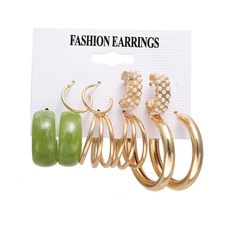 Damen Ohrstecker-Set mit vielfältigen Designs und eleganten Akzenten Shop Nory