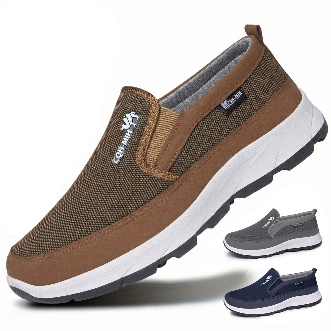 Herren nan gepolsterter Slip-On Komfort-Sneaker mit elastischem Einstieg, stoßdämpfender EVA-Plateausohle und herausnehmbarem Komfortfußbett Shop Nory