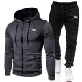 ShopNory Herren Sportanzug mit Reißverschluss-Hoodie und Jogginghose