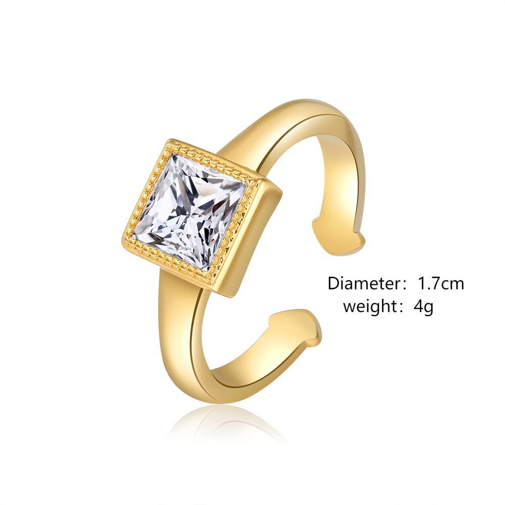 Damen eleganter Ring mit quadratischem Zirkonia Shop Nory