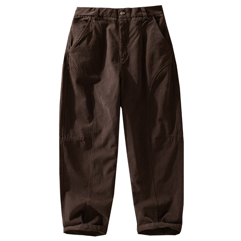 Herren Lockere Cargohose im Utility‑Stil mit verstärkten Kniepaneelen und konischem Bein Shop Nory
