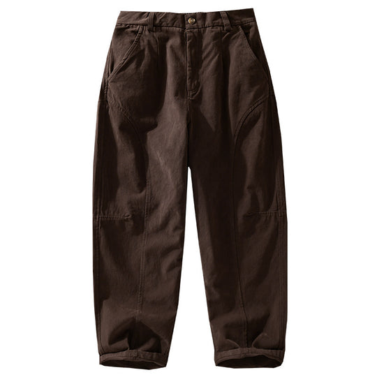 Herren Lockere Cargohose im Utility‑Stil mit verstärkten Kniepaneelen und konischem Bein Shop Nory