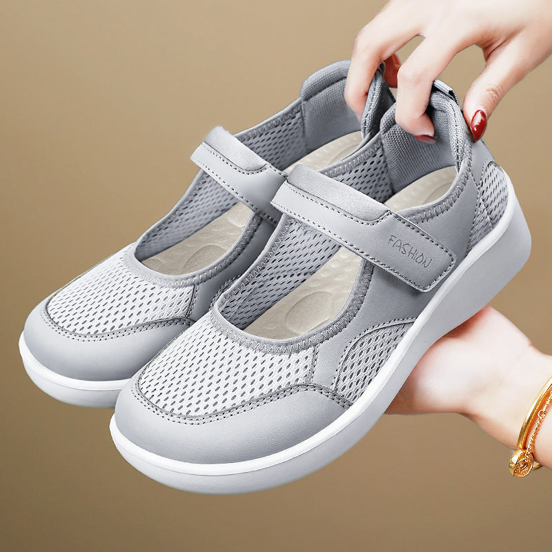 Damen Modische Sneaker mit Klettverschluss