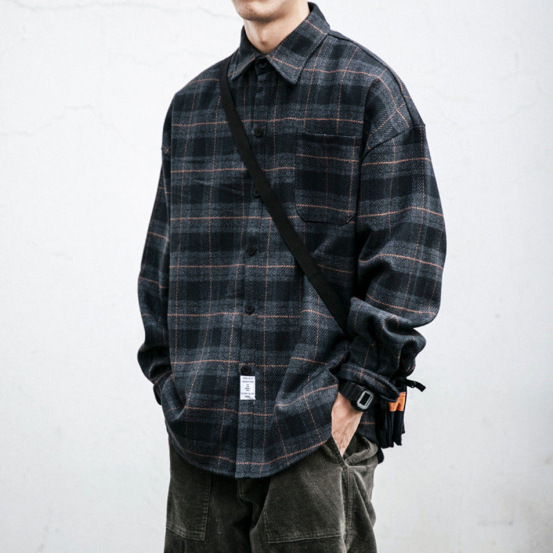 Herren Kariertes Overshirt‑Hemdjacke im Boxy‑Relaxed‑Schnitt Shop Nory